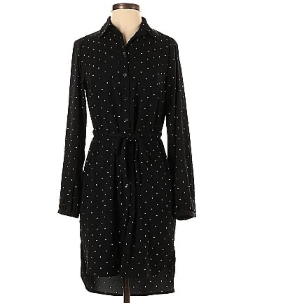 🌟 3/$25 A New Day Polka-dot long sleeve dress